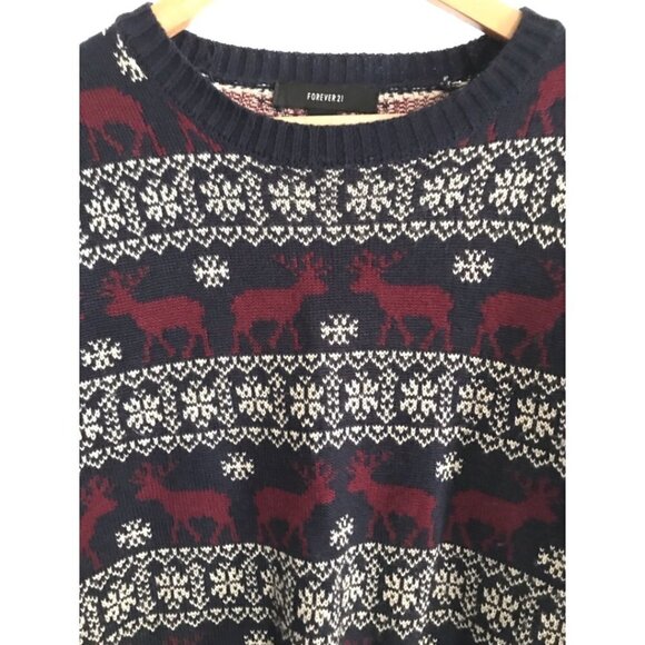 Forever 21 Christmas reindeer sweater size small - Picture 3 of 4